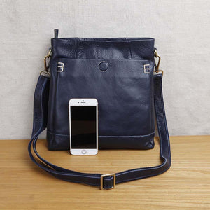 Planet Gates Handmade leather men's shoulder messenger bag first layer cowhide retro vertical men's bag casual tide