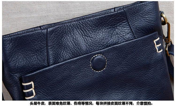Planet Gates Handmade leather men's shoulder messenger bag first layer cowhide retro vertical men's bag casual tide