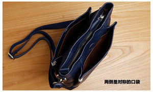 Planet Gates Handmade leather men's shoulder messenger bag first layer cowhide retro vertical men's bag casual tide