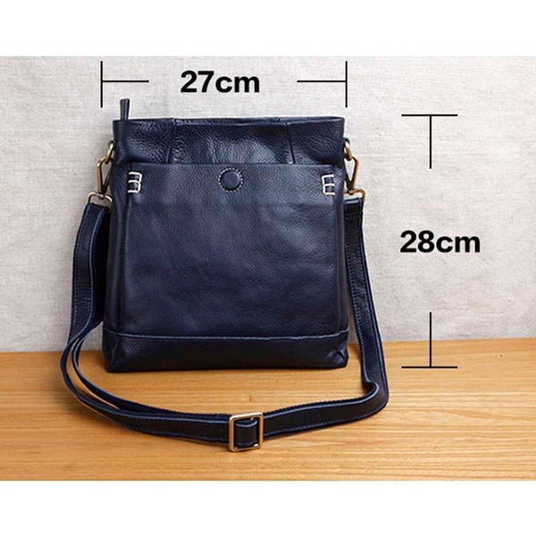 Planet Gates Handmade leather men's shoulder messenger bag first layer cowhide retro vertical men's bag casual tide