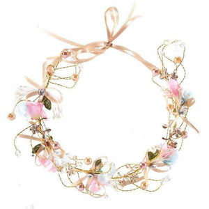 Planet Gates Handmade Luxury Prom Wedding Hair Accessories Hair Jewelry Bridal Flower Headdress Pearl Beads Headpieces For Brides