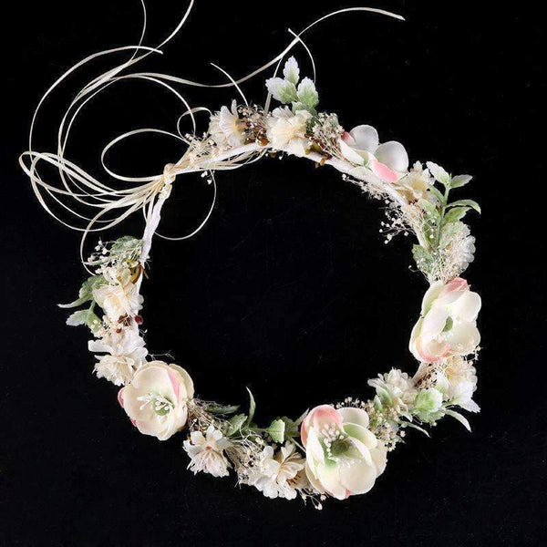 Planet Gates Handmade Luxury Prom Wedding Hair Accessories Hair Jewelry Bridal Flower Headdress Pearl Beads Headpieces For Brides