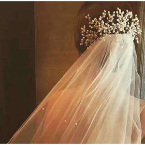 Planet Gates Handmade Simulated Pearl Bead Bridal Hair Flower Hair Jewelry Prom Hair Comb Headpieces Women Girl Wedding Hair Accessories