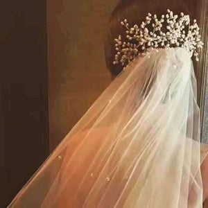 Planet Gates Handmade Simulated Pearl Bead Bridal Hair Flower Hair Jewelry Prom Hair Comb Headpieces Women Girl Wedding Hair Accessories