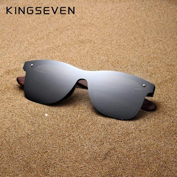 Planet Gates Handmade Sunglasses Men Polarized Walnut Wooden Eyewear Women Mirror Vintage Oculos de sol masculino UV400
