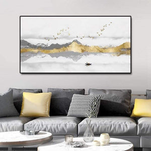 Planet Gates Handpainted Oil Painting On Canvas Color Sea Boat Oil Painting Abstract Modern Canvas Wall Art Living Room Decor Picture