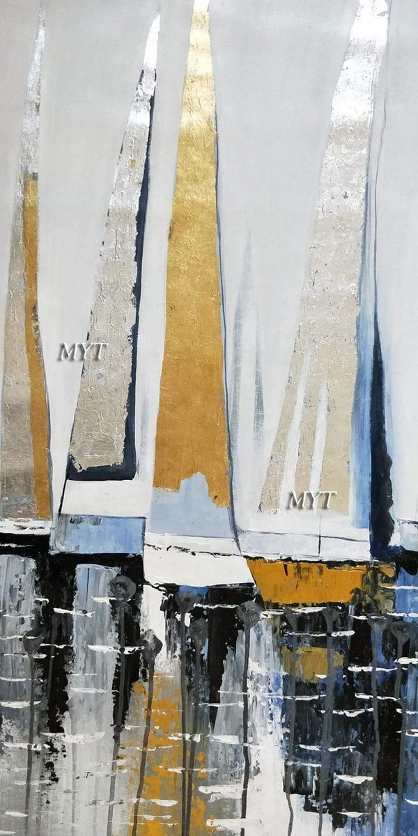 Planet Gates Handpainted Oil Painting On Canvas Color Sea Boat Oil Painting Abstract Modern Canvas Wall Art Living Room Decor Picture