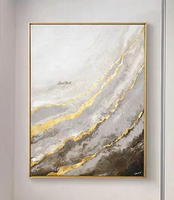 Planet Gates Handpainted Oil Painting On Canvas Color Sea Boat Oil Painting Abstract Modern Canvas Wall Art Living Room Decor Picture