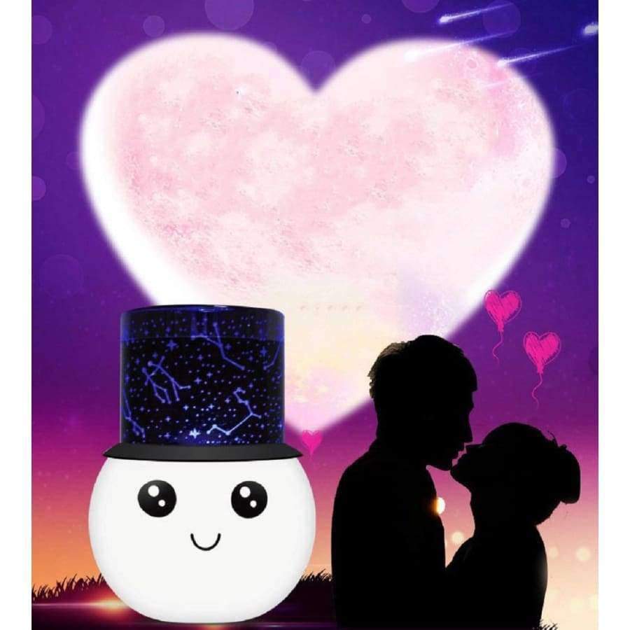 Planet Gates Happy birthday NEW snowman projection lamp cartoon USB charging romantic star light sleeping LED night light is sold