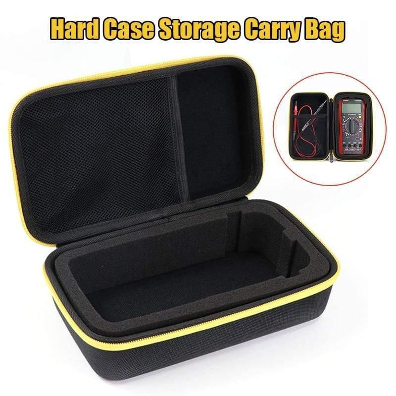 Planet Gates Hard Case Storage Waterproof Shockproof Carry Bag with Mesh Pocket for Protecting F117C/F17B Digital Multimeter