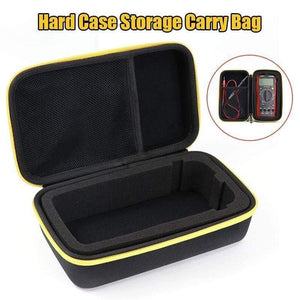 Planet Gates Hard Case Storage Waterproof Shockproof Carry Bag with Mesh Pocket for Protecting F117C/F17B Digital Multimeter