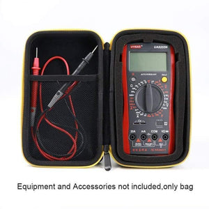 Planet Gates Hard Case Storage Waterproof Shockproof Carry Bag with Mesh Pocket for Protecting F117C/F17B Digital Multimeter