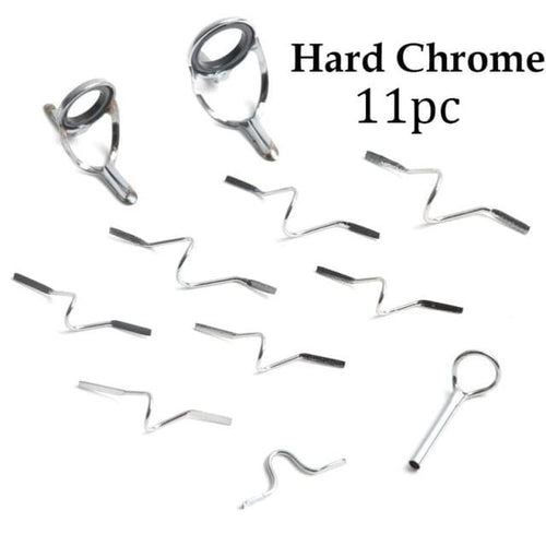 Planet Gates Hard Chrome / 7-10wt Maximumcatch 9ft 4wt to 10wt 11Pcs  Fly Rod Guides Set Titanium/Chrome Tip Hook Fly Fishing Accessory