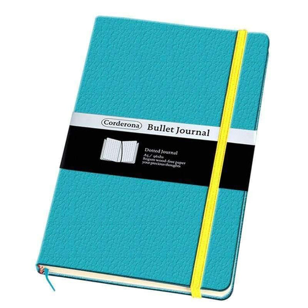 Planet Gates Hard Cover A5 PU Notebook Elastic Band Travel Puntos Bullet Journal Bujo Pointed Writing Pads