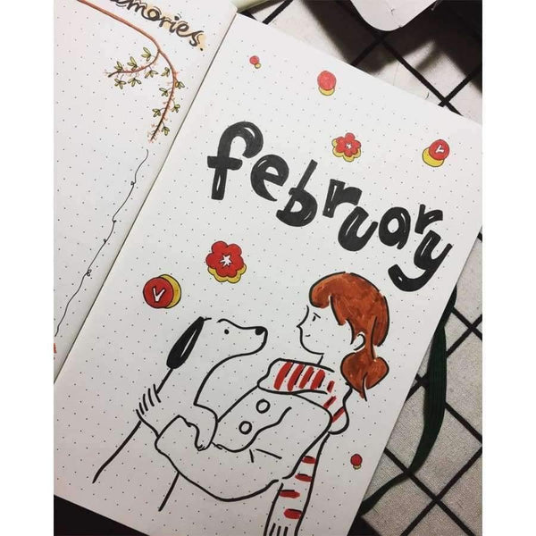 Planet Gates Hard Cover A5 PU Notebook Elastic Band Travel Puntos Bullet Journal Bujo Pointed Writing Pads