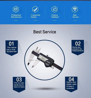 Hardened Stainless Steel 0-150 mm Digital Caliper Messschieber Caliper Electronic Vernier Micrometro