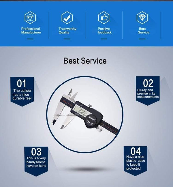 Hardened Stainless Steel 0-150 mm Digital Caliper Messschieber Caliper Electronic Vernier Micrometro