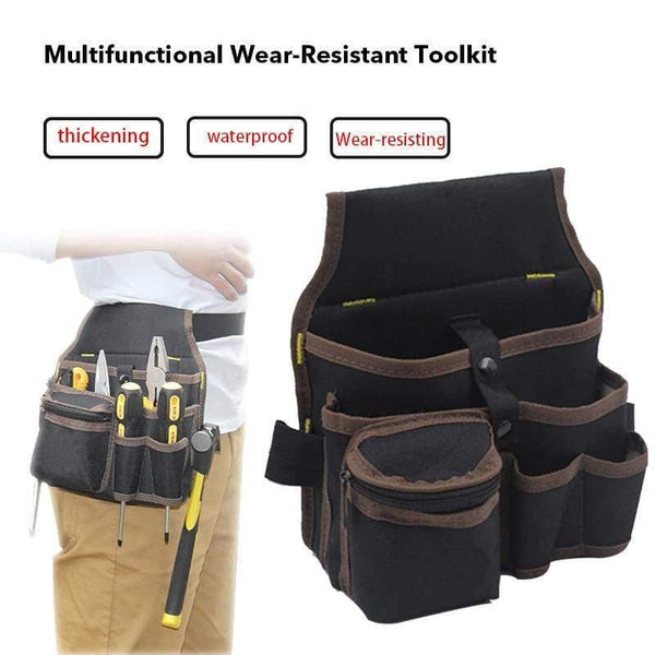 Hardware Mechanics Tool Bag Large Capacity Utility Waist Pocket Tool Apron Pouch With Belt High Quality Multi-purpose