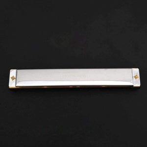 Planet Gates Harmonika Kovová 24 otvorů s 48 tóny Tremolo Harmonika C klávesa Oktáva laděná ústní harmonika s pouzdrem pro začátečníky