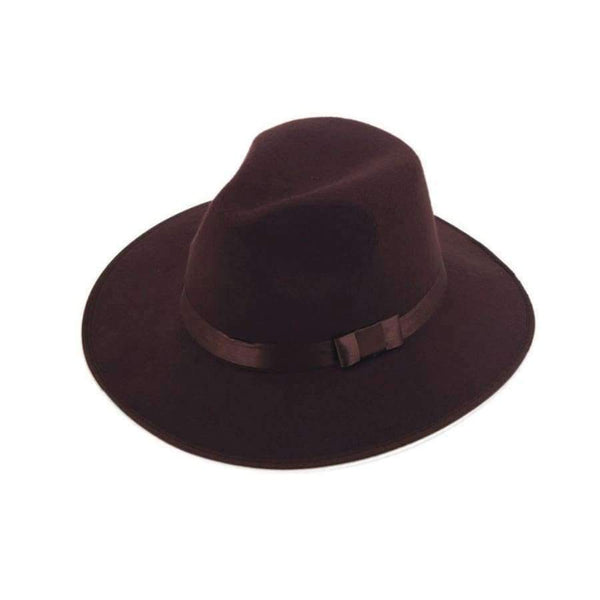 Planet Gates Hats Black Unisex Bowler Derby Cowboy Gangster Cap Fedora Trilby Felt Jazz Hat Ribbon Band Size 7 1/8