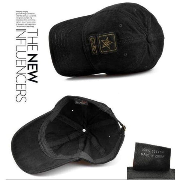 Planet Gates Hats Black US Army Pentagram Cap Top Quality Military Caps Military Hunting Fishing Hat Outdoor Camo Baseball Hats Adjustable