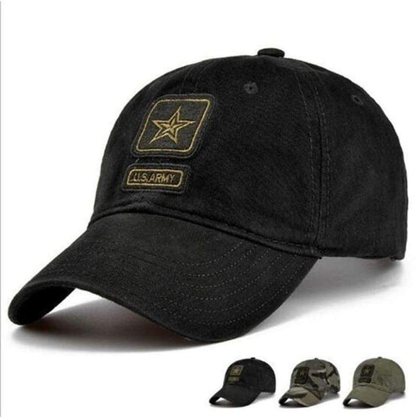 Planet Gates Hats Black US Army Pentagram Cap Top Quality Military Caps Military Hunting Fishing Hat Outdoor Camo Baseball Hats Adjustable