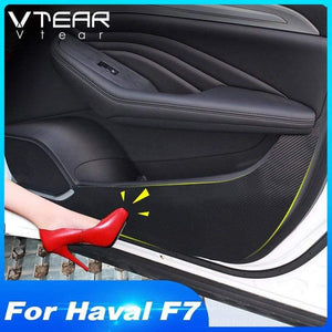 Planet Gates Haval F7 car anti kick door sill stickers anti scartch pad carbon fiber protection cover exterior accessories 18-19