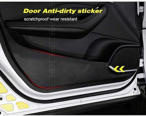 Planet Gates Haval F7 car anti kick door sill stickers anti scartch pad carbon fiber protection cover exterior accessories 18-19