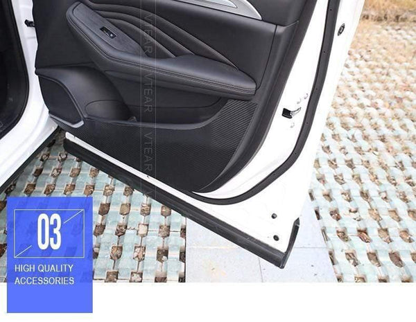Planet Gates Haval F7 car anti kick door sill stickers anti scartch pad carbon fiber protection cover exterior accessories 18-19