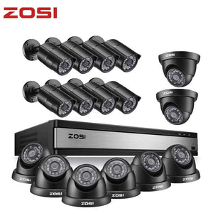 Planet Gates HD 1080P 16 CH CCTV Camera Security System in Outdoor/Indoor with 16 PCS Camera  Video Surveillance DVR Kit