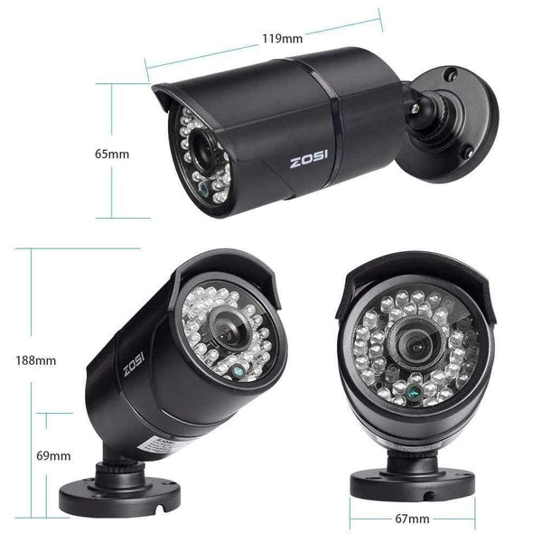 Planet Gates HD 1080P 16 CH CCTV Camera Security System in Outdoor/Indoor with 16 PCS Camera  Video Surveillance DVR Kit