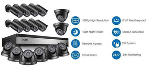 Planet Gates HD 1080P 16 CH CCTV Camera Security System in Outdoor/Indoor with 16 PCS Camera  Video Surveillance DVR Kit
