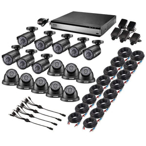 Planet Gates HD 1080P 16 CH CCTV Camera Security System in Outdoor/Indoor with 16 PCS Camera  Video Surveillance DVR Kit