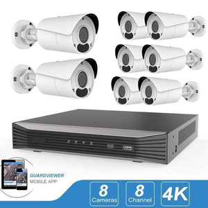 Planet Gates HD 4K CCTV Camera System 8MP Outdoor Bullet IP Camera POE Home Security Video Surveillance Set IP66 P2P
