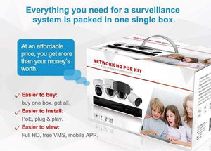 Planet Gates HD 4K CCTV Camera System 8MP Outdoor Bullet IP Camera POE Home Security Video Surveillance Set IP66 P2P