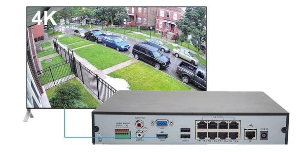 Planet Gates HD 4K CCTV Camera System 8MP Outdoor Bullet IP Camera POE Home Security Video Surveillance Set IP66 P2P