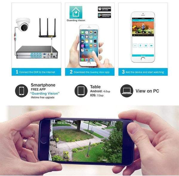 Planet Gates HD 4K CCTV Camera System 8MP Outdoor Bullet IP Camera POE Home Security Video Surveillance Set IP66 P2P