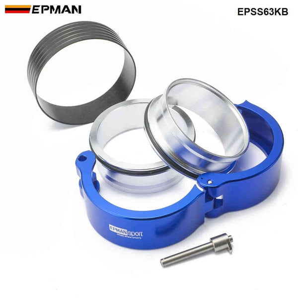 Planet Gates HD Clamp System Assembly Exhaust V-band Clamp Quick Release For 2.5" OD Exhaust / Intercooler Pip/Turbo EPSS63KB