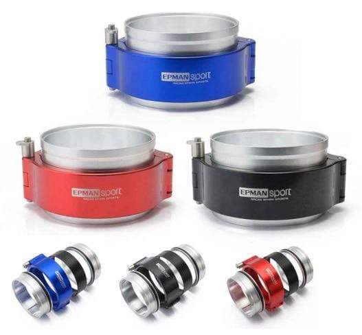 Planet Gates HD Clamp System Assembly Exhaust V-band Clamp Quick Release For 2.5" OD Exhaust / Intercooler Pip/Turbo EPSS63KB