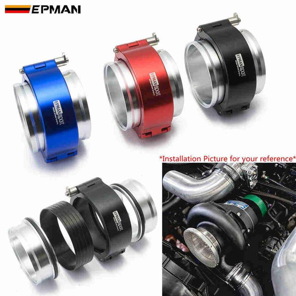 Planet Gates HD Clamp System Assembly Exhaust V-band Clamp Quick Release For 2.5" OD Exhaust / Intercooler Pip/Turbo EPSS63KB