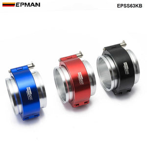 Planet Gates HD Clamp System Assembly Exhaust V-band Clamp Quick Release For 2.5" OD Exhaust / Intercooler Pip/Turbo EPSS63KB