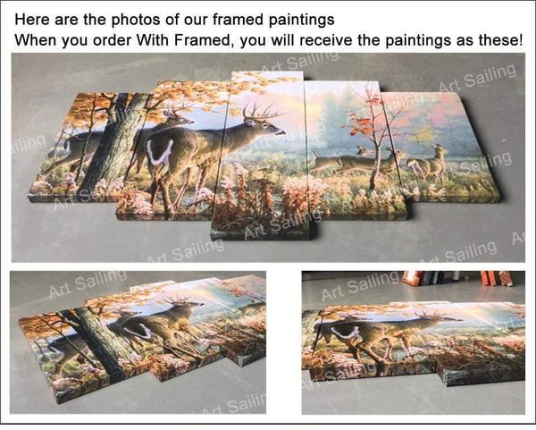 Planet Gates HD Printed 5 Piece Canvas Art Enchanted Tree Scenery Painting Wall Pictures for Living Room Home Decor NY-7632B