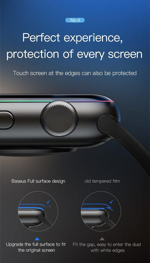 Planet Gates HD Transparent / 38mm Baseus 0.23mm Thin Protective Glass For Apple Watch 1 2 3 3D Full Coverage Tempered Glass For iWatch 1 2 3 Screen Protector Film