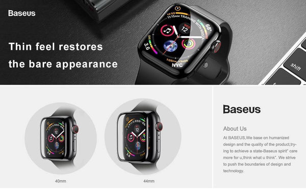 Planet Gates HD Transparent / 40mm Baseus 0.3mm Protective Glass For Apple Watch 4 Full Coverage Tempered Glass For iWatch 4 Screen Protector Scratch Proof Film 9H