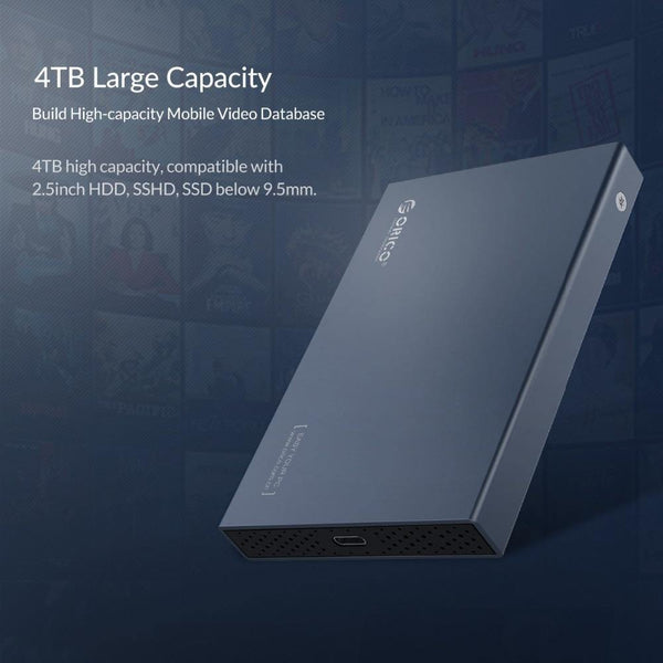 Planet Gates HDD Case 2.5 inch SATA to USB 3.1 Type C Gen 2 Case for Samsung Seagate SSD 4TB Hard Disk Drive Box External HDD Enclosure