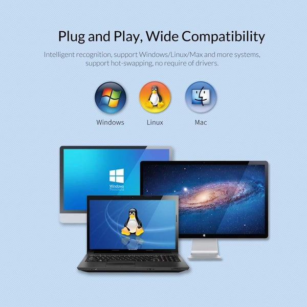 Planet Gates HDD Case 2.5 inch SATA to USB 3.1 Type C Gen 2 Case for Samsung Seagate SSD 4TB Hard Disk Drive Box External HDD Enclosure