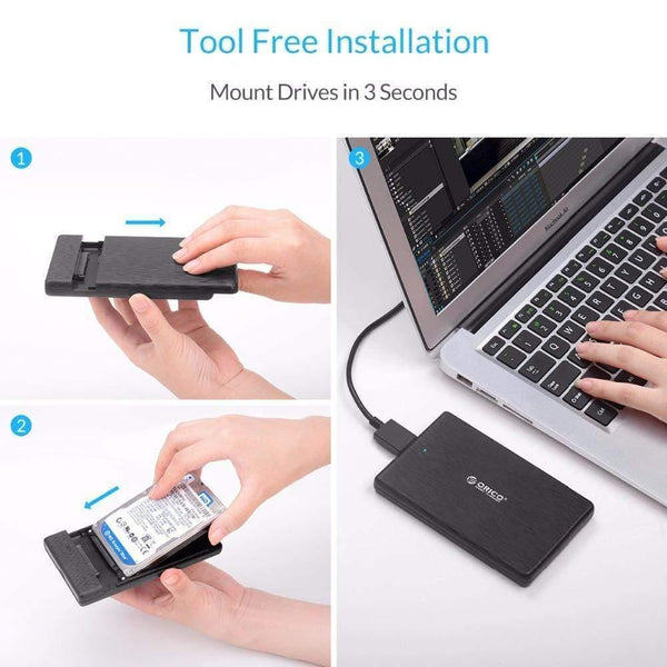 Planet Gates HDD Case 2.5 SATA to USB 3.0 Hard Drive Enclosure for SSD Disk HDD Box Type C 3.1 Case Support UASP HD External Hard Disk