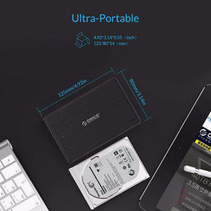 Planet Gates HDD Case 2.5 SATA to USB 3.0 Hard Drive Enclosure for SSD Disk HDD Box Type C 3.1 Case Support UASP HD External Hard Disk