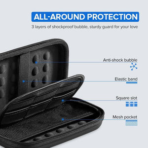 Planet Gates HDD Case Ugreen Power Bank Case Hard Case Box for 2.5 Hard Drive Disk USB Cable External Storage Carrying SSD HDD Case