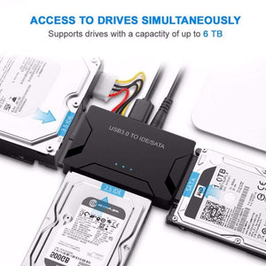 HDD Hard Disk Drive Converter USB3.0 to SATA/IDE For 2.5inch/3.5inch External Hard Disk Case Box 5 GBPS High Speed for PC Laptop